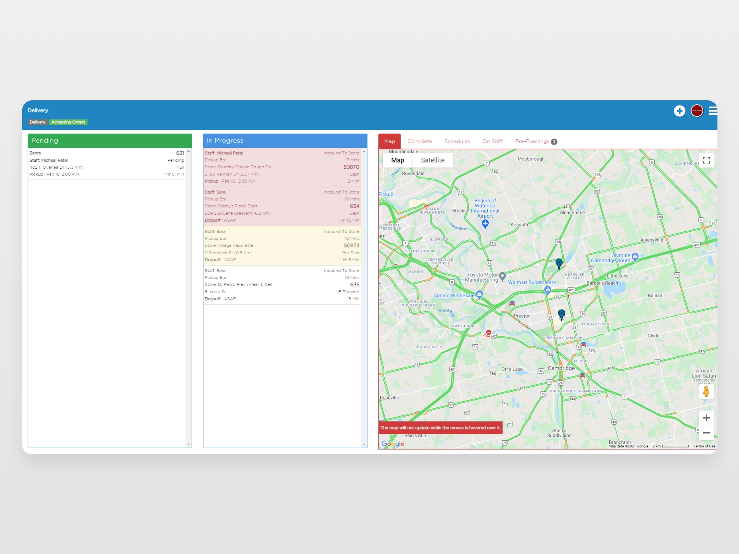 dispatchNINJA delivery app